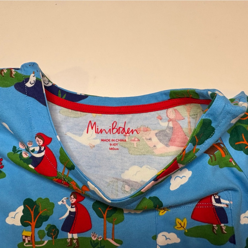 Mini Boden red riding hood dress 9-10y - Picture 4 of 5
